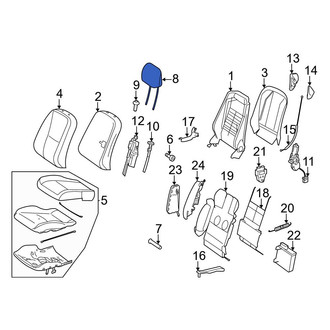 Mercedes-Benz OE - Front Right Headrest