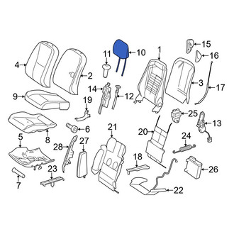 Mercedes-Benz OE - Front Left Headrest