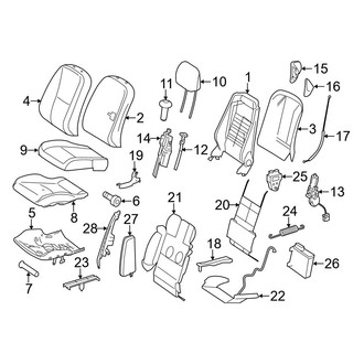 Mercedes-Benz OE - Seats & Tracks - Driver Seat Components