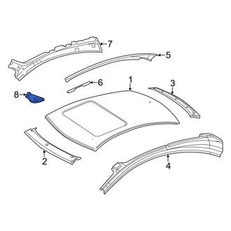 Mercedes-Benz OE - Sun Visor Bracket