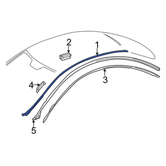 Mercedes-Benz OE - Left Roof Molding