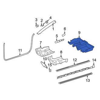 Mercedes-Benz OE - Rear Floor Carpet
