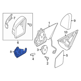 Mercedes-Benz OE - Front Left Door Mirror Cover