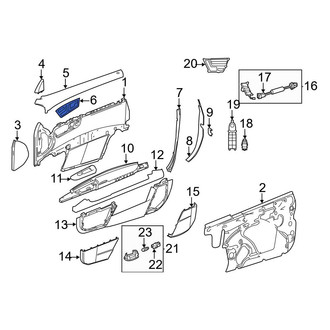 Mercedes-Benz OE - Front Right Inner Interior Door Handle