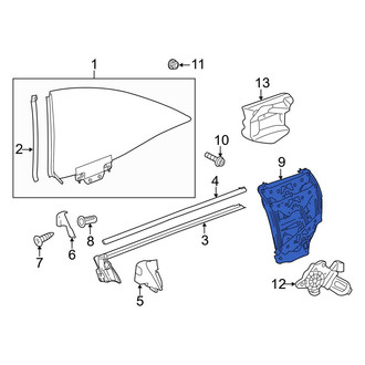 Mercedes-Benz OE - Rear Left Window Regulator