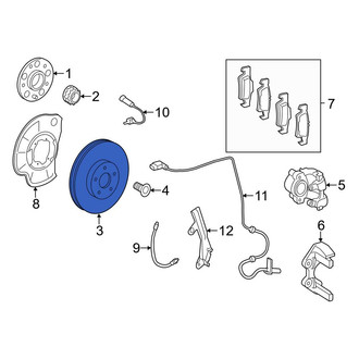 Mercedes-Benz OE - Rear Disc Brake Rotor