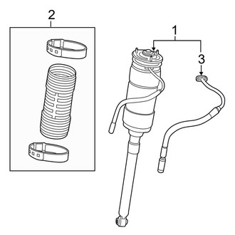 Mercedes-Benz OE - Rear Suspension - Struts & Components (With Active Body Control)