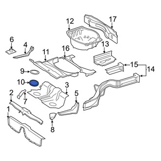 Mercedes-Benz OE - Trunk Floor Access Cover Seal