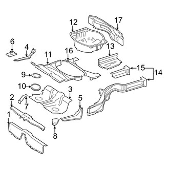 Mercedes-Benz OE - Rear Body & Floor - Floor & Rails