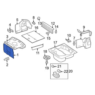 Mercedes-Benz OE - Rear Lower Trunk Trim Panel