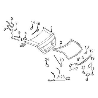 Mercedes-Benz OE - Trunk Lid - Lid & Components