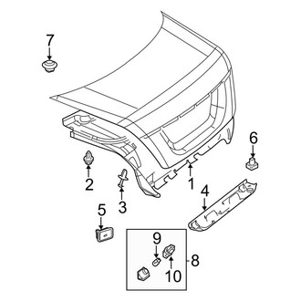 Mercedes-Benz OE - Trunk Lid - Interior Trim