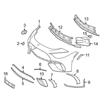 Mercedes-Benz OE - Front Bumper & Grille - Bumper & Components