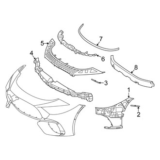 Mercedes-Benz OE - Front Bumper & Grille - Bumper & Components