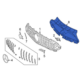 Mercedes-Benz OE - Front Radiator Support Air Duct