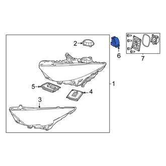 Mercedes-Benz OE - Front Headlight Control Module Cooling Fan