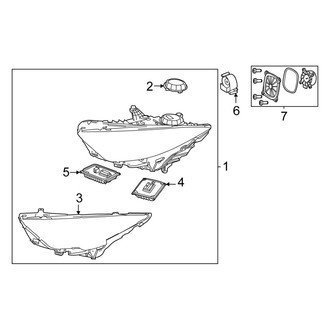 Mercedes-Benz OE - Front Lamps - Headlamp Components