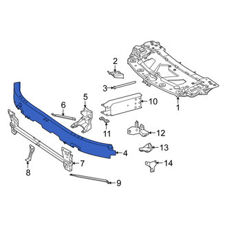 Mercedes-Benz OE - Front Upper Bumper Impact Bar
