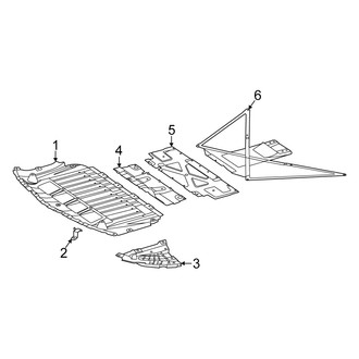 Mercedes-Benz OE - Radiator Support - Splash Shields