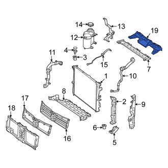 Mercedes-Benz OE - Radiator Support Air Duct