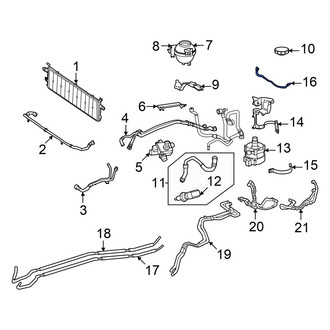 Mercedes-Benz OE - Drive Motor Battery Pack Coolant Hose