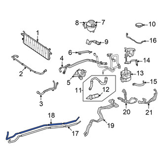 Mercedes-Benz OE - Left Drive Motor Battery Pack Coolant Hose