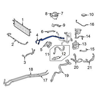 Mercedes-Benz OE - Rear Radiator Coolant Hose