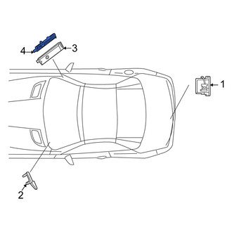 Mercedes-Benz OE - Left Radio Amplifier Bracket