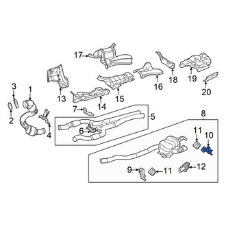 Mercedes-Benz OE - Left Exhaust System Hanger Bracket