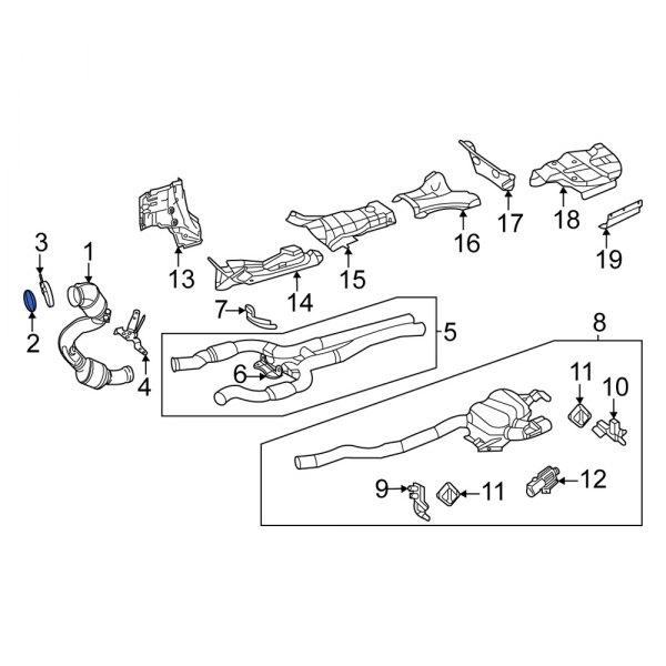 MercedesBenz OE 1771422000 Catalytic Converter Seal
