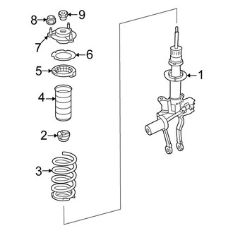 Mercedes-Benz OE - Front Suspension - Struts & Components (W/O AMG Active Ride Control)