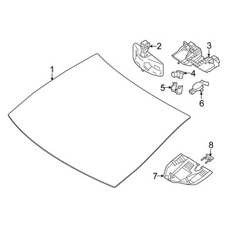 Mercedes-Benz OE - Windshield - Glass