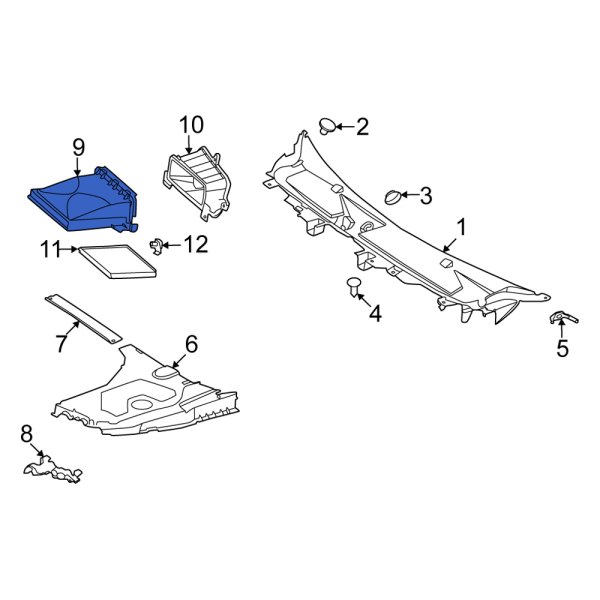 Mercedes Benz Oe Cabin Air Intake Duct