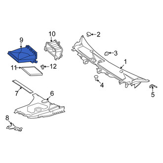 Mercedes-Benz OE - HVAC Air Inlet Housing