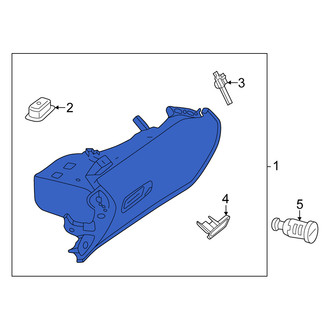 Mercedes-Benz OE - Front Glove Box Assembly