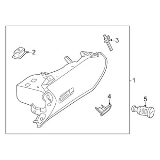 Mercedes-Benz OE - Instrument Panel - Glove Box