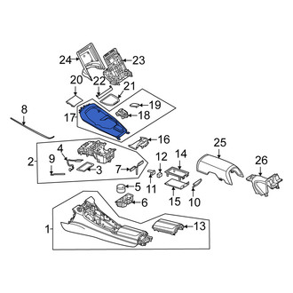 Mercedes-Benz OE - Center Console Trim Panel