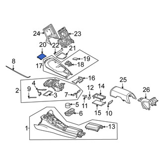 Mercedes-Benz OE - Front Forward Console Trim Panel