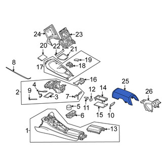 Mercedes-Benz OE - Rear Console Armrest Cover