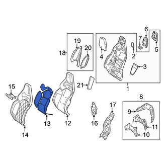 Mercedes-Benz OE - Front Left Upper Seat Heater Pad
