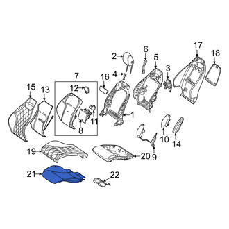 Mercedes-Benz OE - Front Left Lower Seat Heater Pad