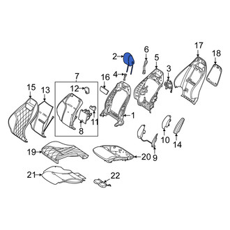 Mercedes-Benz OE - Front Left Headrest