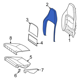 Mercedes-Benz OE - Rear Outer Seat Back Cushion Cover