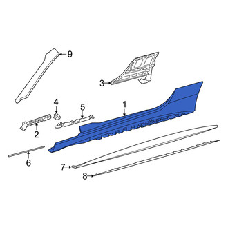 Mercedes-Benz OE - Right Rocker Panel Guard