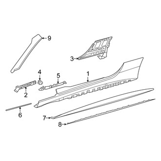 Mercedes-Benz OE - Pillars, Rocker & Floor - Exterior Trim