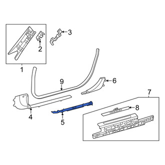 Mercedes-Benz OE - Left Inner Door Sill Plate
