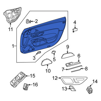 Mercedes-Benz OE - Front Left Inner Door Interior Trim Panel