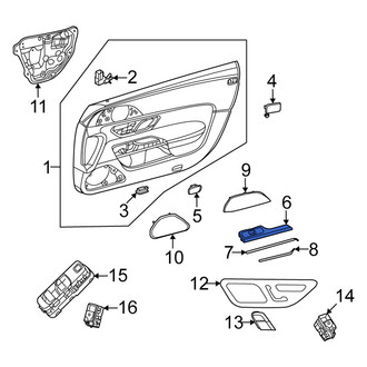 Mercedes-Benz OE - Front Left Door Armrest