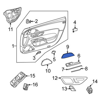 Mercedes-Benz OE - Front Left Upper Speaker Cover