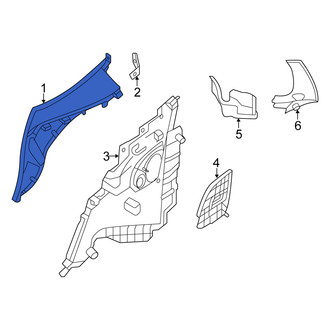 Mercedes-Benz OE - Rear Left Interior Quarter Panel Trim Panel